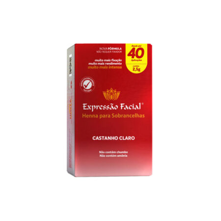 Henna Expressão Facial Castanho Claro 2,5g
