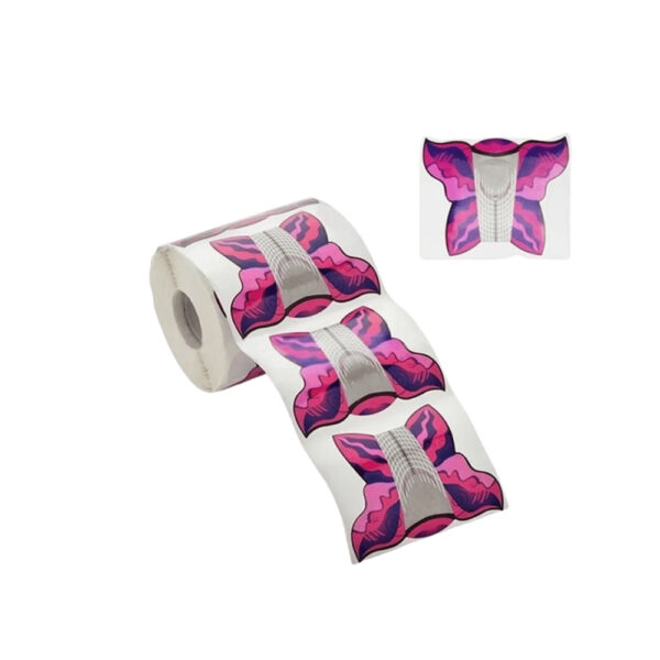 Molde Adesivo Borboleta Rosa DZ 300 unidades