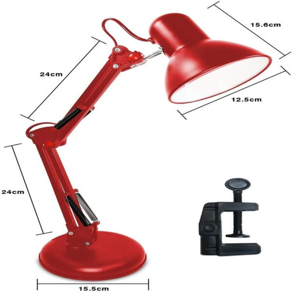 Luminária Articulada Vermelha - Image 2