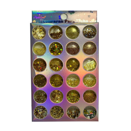 Kit Glitter Dourado Real Love 24 unidades