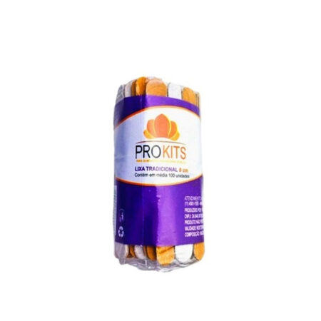 Lixa Mini Tradicional ProKits 8cm 100 Unidades