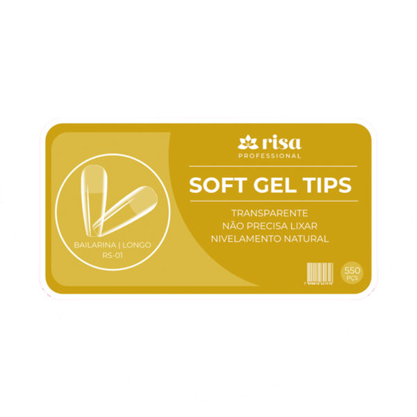 Postiça Soft Gel Bailarina Longo Risa 550 unidades