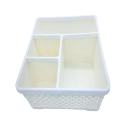 Cesta Organizadora de Mesa Branco