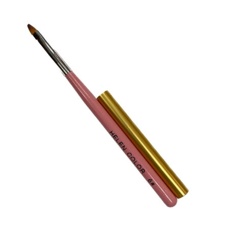 Pincel Língua de Gato Helen Color Rosa Dourado 6#