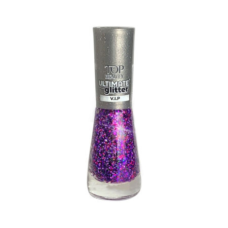 Esmalte Top Beauty Ultimate Glitter VIP 9ml