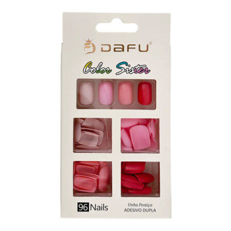 Postiça Quadrada Color Sister  Dafu 96 Unidades Modelo 1