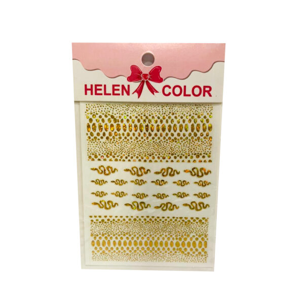 Adesivo Decoração Helen Color Dourado