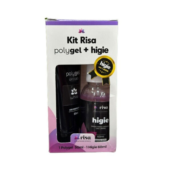 Kit Risa Polygel White + Higie