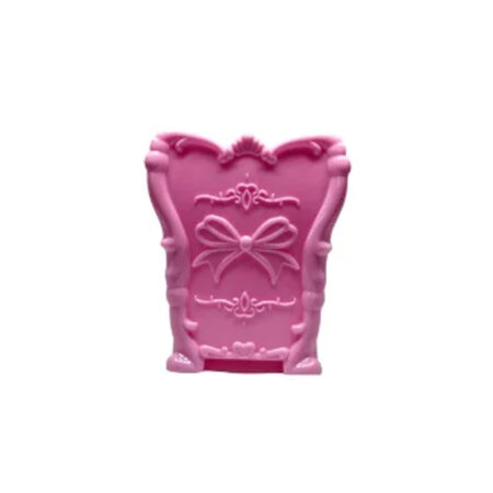 Porta Pincel Borboleta Acrílico Rosa