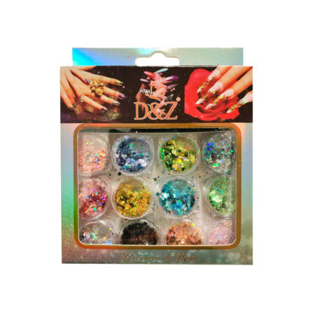Kit Glitter Flocado Grande DZ 12 Unidades