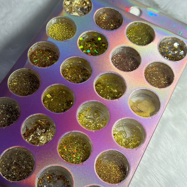 Kit Glitter Dourado Real Love 24 unidades - Imagem 2