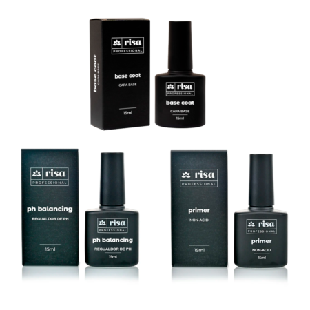 Kit Preparadores Risa - Base Coat, Primer e PH Balancing