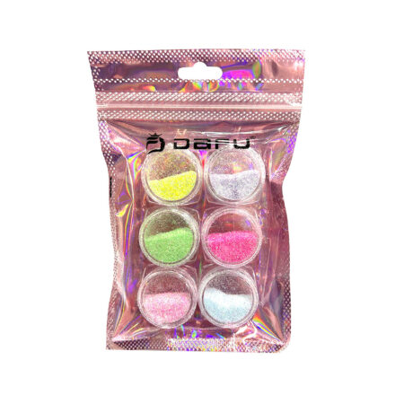 Kit Glitter Fino Pequeno Dafu 6 unidades