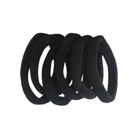 Elástico para Cabelos Preto 18 unidades