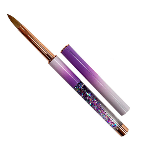 Pincel Kolinsky 100% Helen Color #8 Roxo