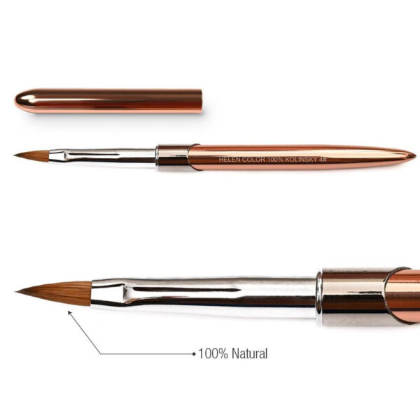 Pincel Kolinsky 100% Helen Color #4 Rosé