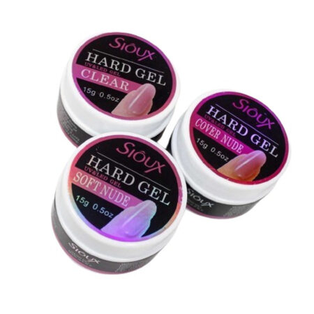 Kit Géis Sioux Cover Nude + Soft Nude + Clear 15g