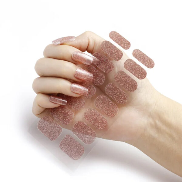 Gel Adesivo Auto Colante Fengshangmei Rosa com Glitter - Imagem 2