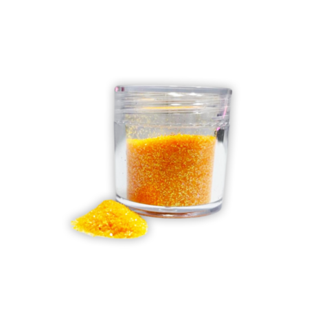 Glitter Fino Avulso Pequeno Laranja