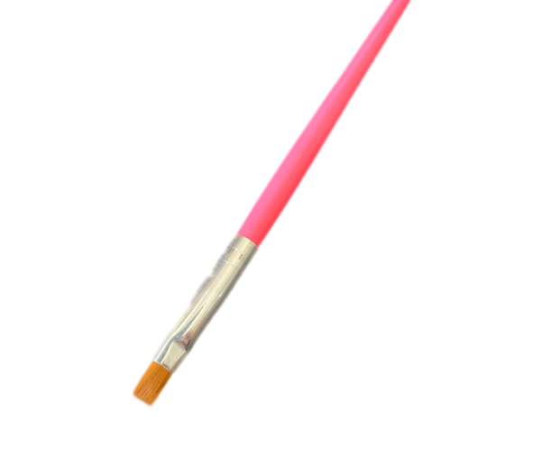 Pincel de Unha Reto Grande Rosa - Image 2