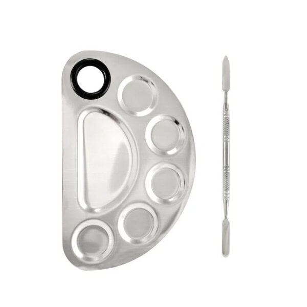 Placa de Inox com Espátula