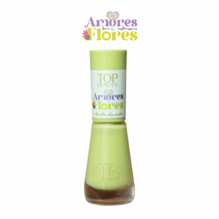 Esmalte Top Beauty Amores e Flores O broto da Vida 9ml
