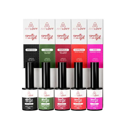 Kit 5 Esmaltes em Gel AnyLovy