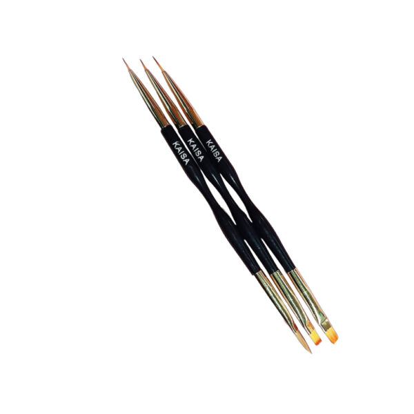 Kit Pincel Duas Pontas Kaisa 3 Unidades