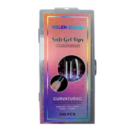 Tip Soft Gel Curvatura C Helen Color 240 unidades