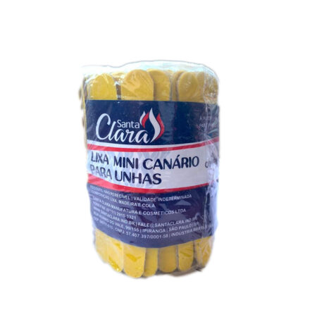 Lixa Mini Canário 8cm Santa Clara 144 unidades