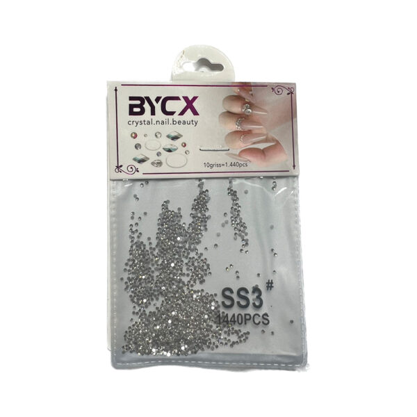 Strass Prateado Bycx SS3 1440PCS