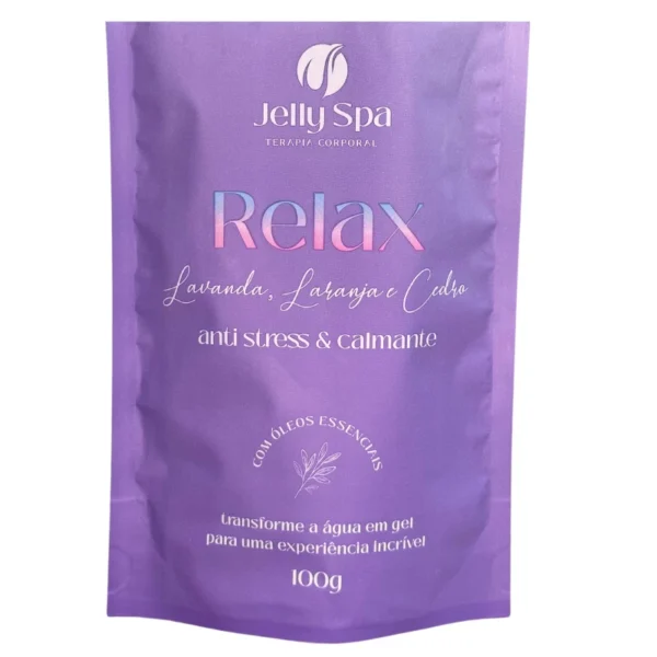 Gel Terapêutico Relax Anti Stress e Calmante Jelly Spa 100g