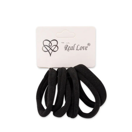 Elástico para Cabelos Colorido Real Love 6 unidades