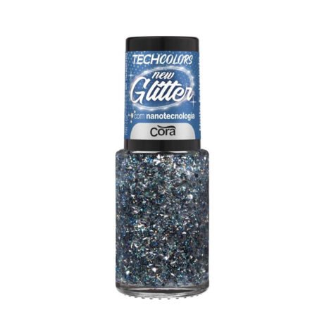 Esmalte Cora Techcolors New Glitter Noite Estrelada 9ml