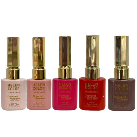 Kit 5 Esmalte em Gel Helen Color Diamond Nivelavel
