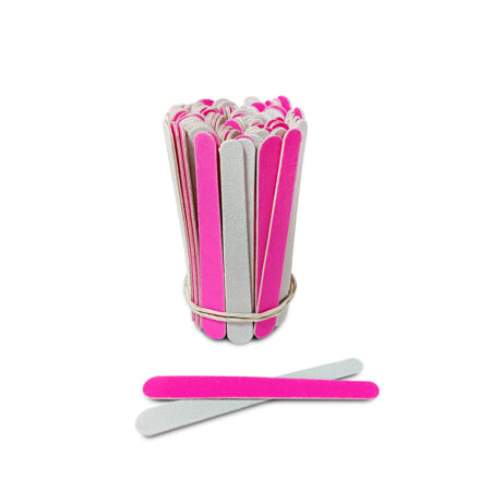 Lixa Média Rosa para Unhas Santa Clara 10 cm 144 unidades