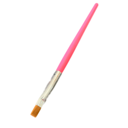 Pincel de Unha Reto Grande Rosa