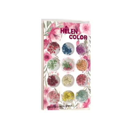 Flor Desidratada Vassourinha Helen Color