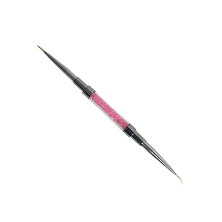 Pincel Duplo Fino Rosa