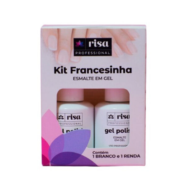 Kit Francesinha Branco e Renda Risa 15ml