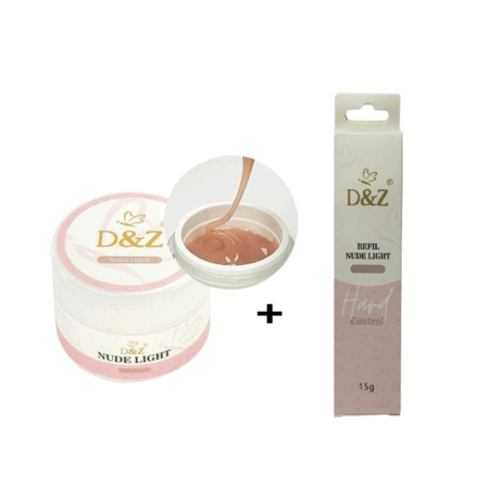 Kit Gel DZ Nude Light 18g + Sache Nude Light 15g