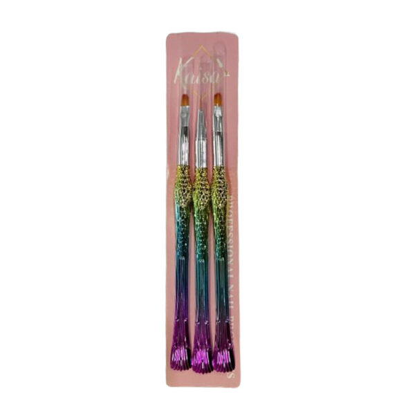 Kit Pincel Sereia Kaisa 3 Unidades