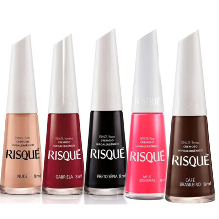 Kit 5 Esmaltes Risque