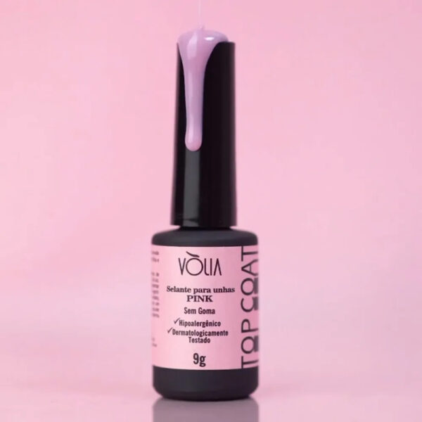 Top Coat Volia Pink 9g - Imagem 2