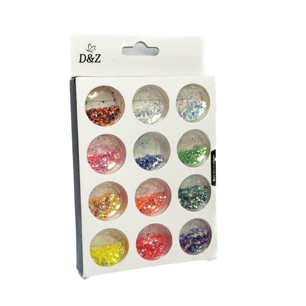 Kit Glitter Flocado DZ 12 Unidades