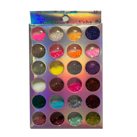 Kit Glitter Colorido Real Love 24 unidades