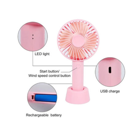 Ventilador de Cílios Rosa ST-09