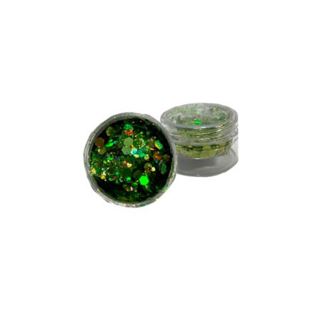 Glitter Avulso Flocado Verde Claro