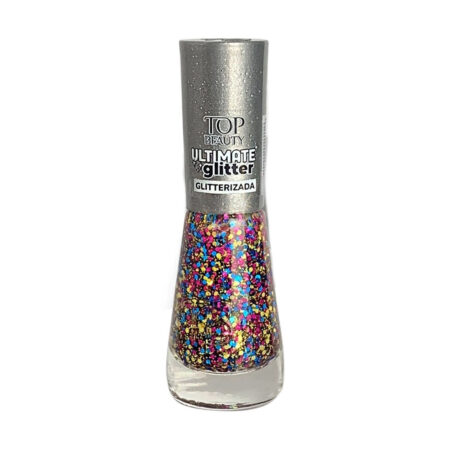 Esmalte Top Beauty Ultimate Glitter Glitterizada 9ml