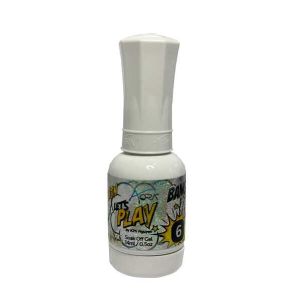 Gel Glitter Let's Play 6 Aora 14ml